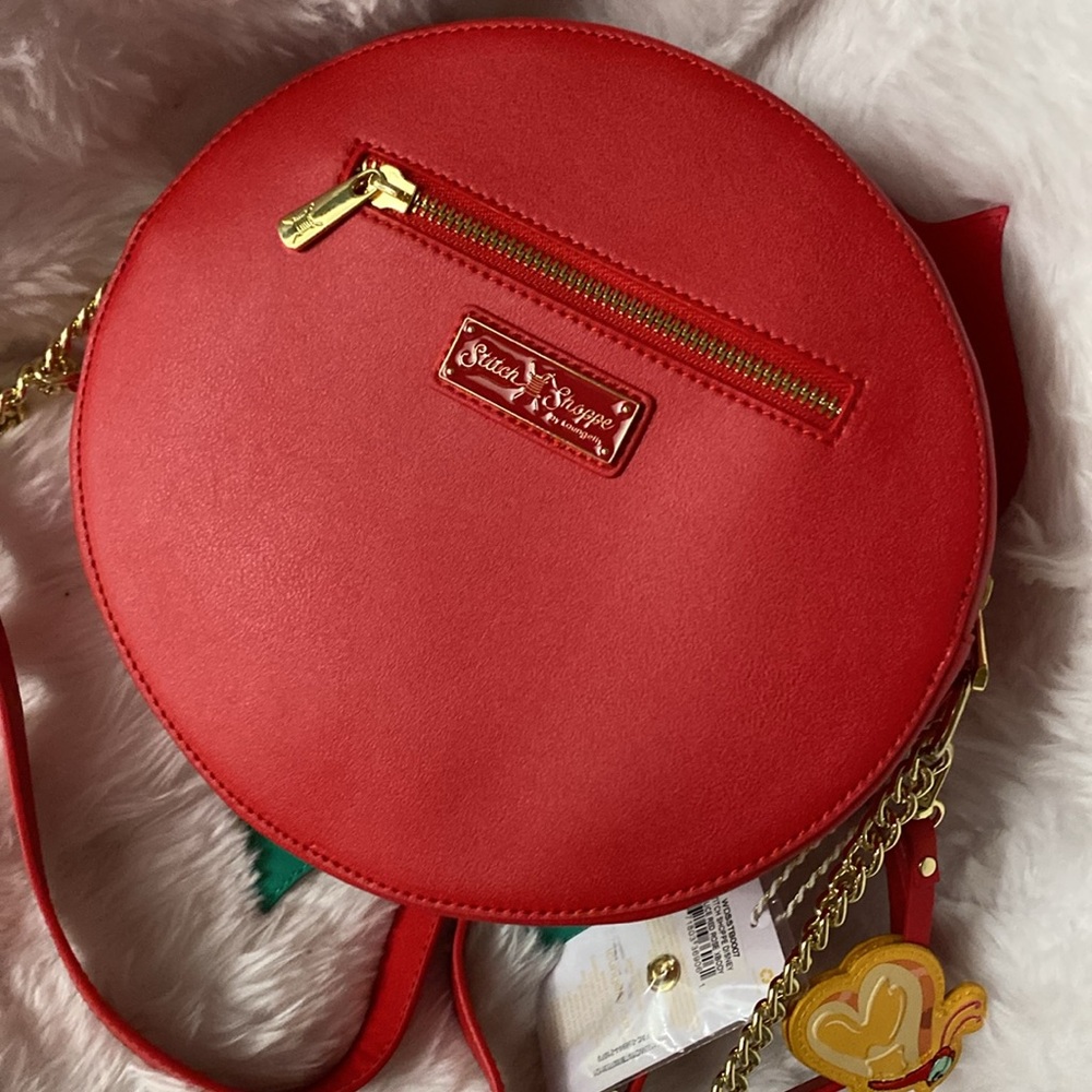 ✨SOLD!!✨NWT🌹 RETIRED RARE Loungefly Stitch Shoppe Alice in Wonderland Crossbody - Picture 4 of 8